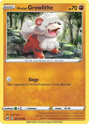 Hisuian Growlithe [SWSH11: Lost Origin]