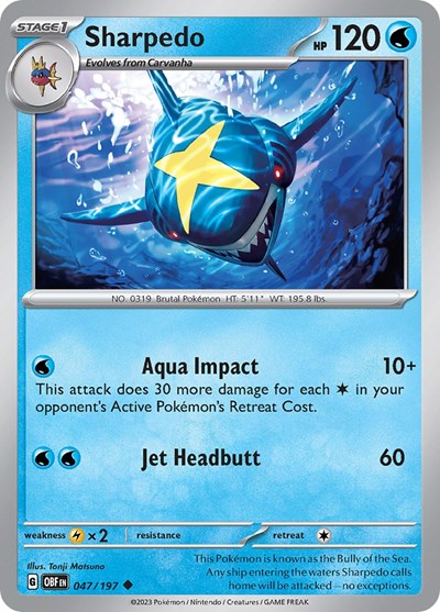 Sharpedo [SV03: Obsidian Flames]