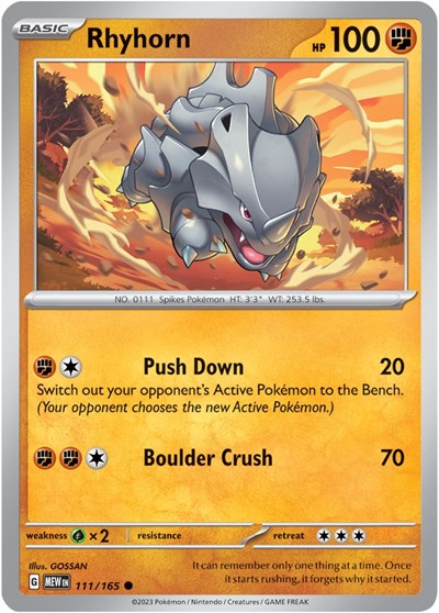 Rhyhorn [SV: Scarlet & Violet 151]