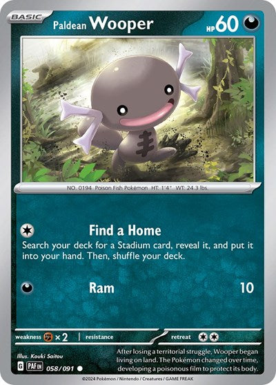 Paldean Wooper [SV: Paldean Fates]