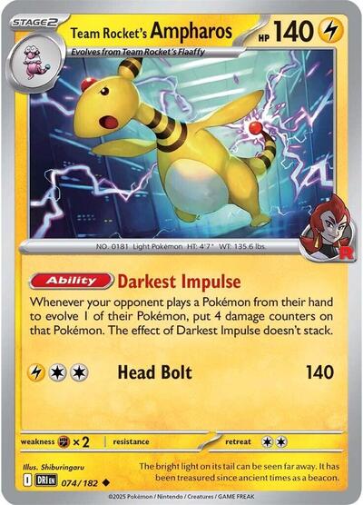 Team Rocket's Ampharos [Destined Rivals]