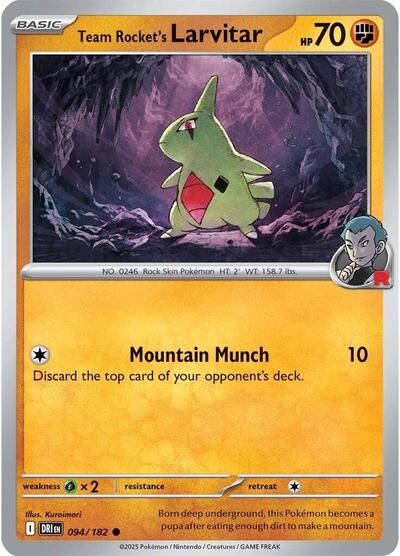 Team Rocket's Larvitar [Destined Rivals]