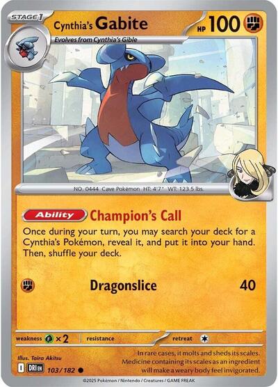 Cynthia's Gabite [Destined Rivals]
