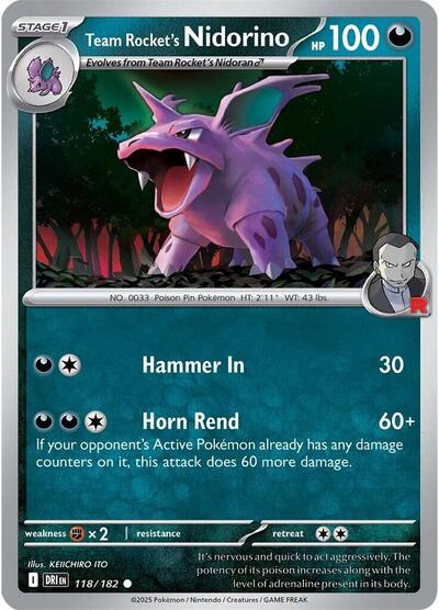 Team Rocket's Nidorino [Destined Rivals]