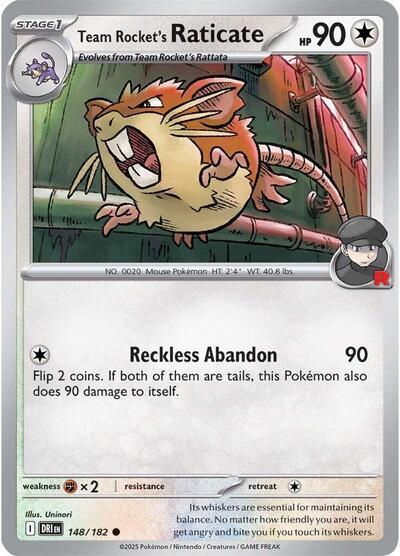Team Rocket's Raticate [Destined Rivals]