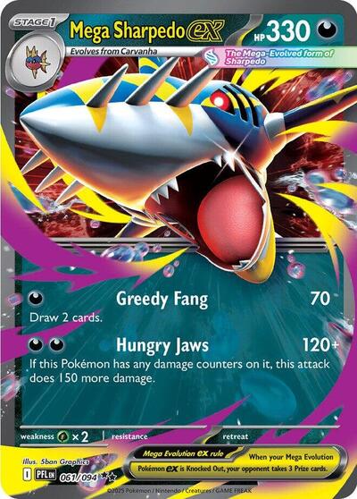 Mega Sharpedo ex [Phantasmal Flames]