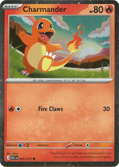 Charmander - 020/217 (Cosmos Holo) [Miscellaneous Cards & Products]